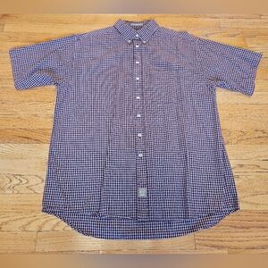 Khaki's by Arrow Big Oxford Button Down Short Sleeve Men's Shirt Size XL Tall